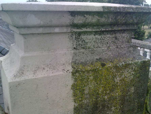 Stone Parapet - Before and After
